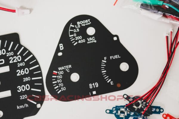 JP LEDWORX TRD S2 SERIES STYLE TOYOTA SUPRA GAUGE FACE KIT - Image 4