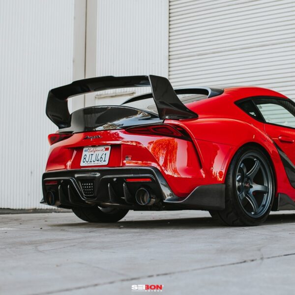 Seibon TD Style Carbon Fibre Rear Spoiler Supra A90 - Image 3