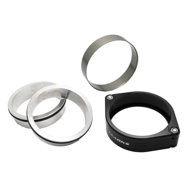 Taarks Quick Release Intercooler Pipe Clamshell Weld On Clamp 3.0 " Black - Image 2