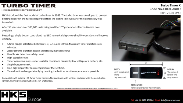 HKS Turbo Timer Type X - Image 2