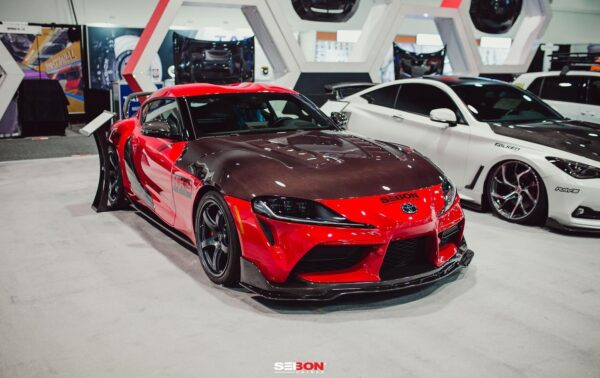 Seibon OEM Style Carbon Fibre Side Skirts Toyota Supra A90 - Image 7
