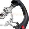 Rexpeed GR86 / BRZ 2022+ Carbon Fiber BLACK Leather Steering Wheel-Gloss - Image 2