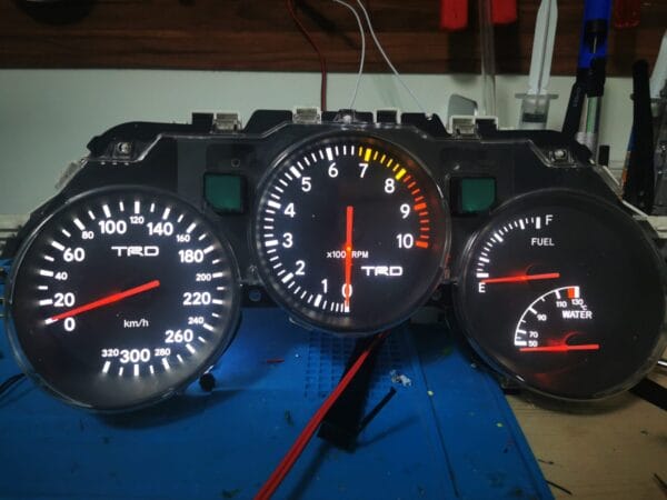 JP LEDWORX TRD S1 SERIES STYLE TOYOTA SUPRA GAUGE FACE KIT