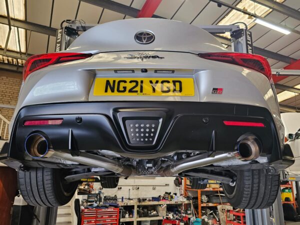 Whifbitz Toyota Supra A90 2020+ Axle Back Stainless Steel Exhaust - Image 3