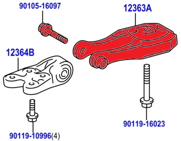 VERKLINE BILLET TORQUE MOUNT - TOYOTA GR YARIS - Image 4