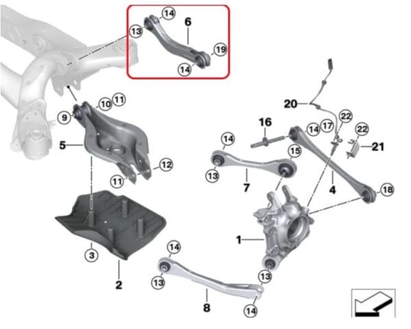 Verkline Rear Upper Adjustable Lateral Bent Link Toyota Supra A90 & BMW Z4 G29 - Image 2