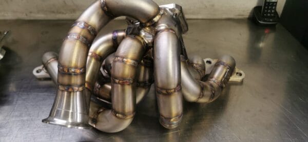 SRD Billet T4 Divided Exhaust Manifold 2JZ-GE - Image 2