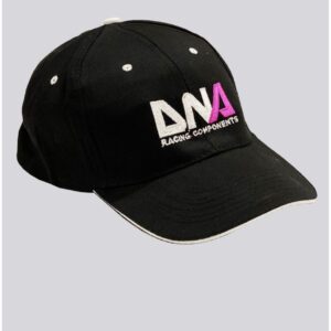 DNA Racing Components logo black baseball cap