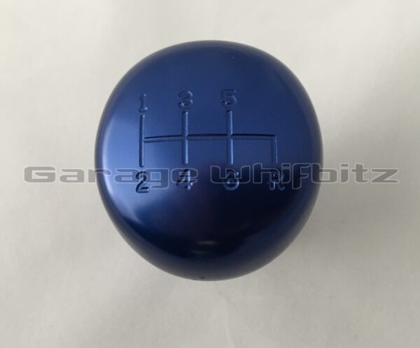 Whifbitz 6 Speed Billet Aluminium Supra Blue Gear Knob - Image 3
